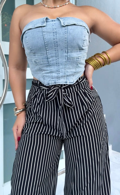 Denim Muse Top