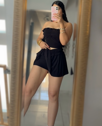 Noir Ruffle Set