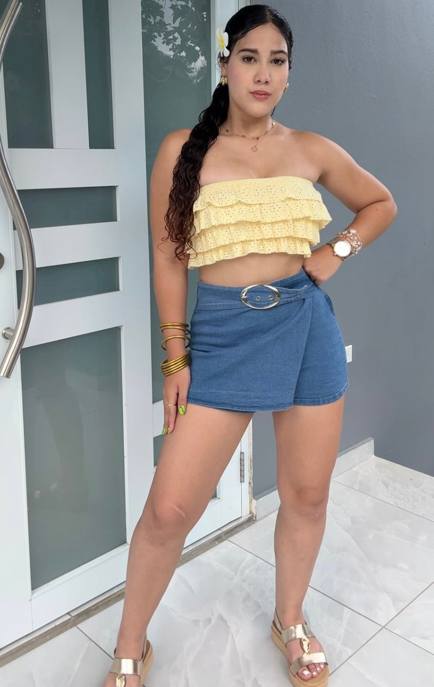 Sun Ruffle Top