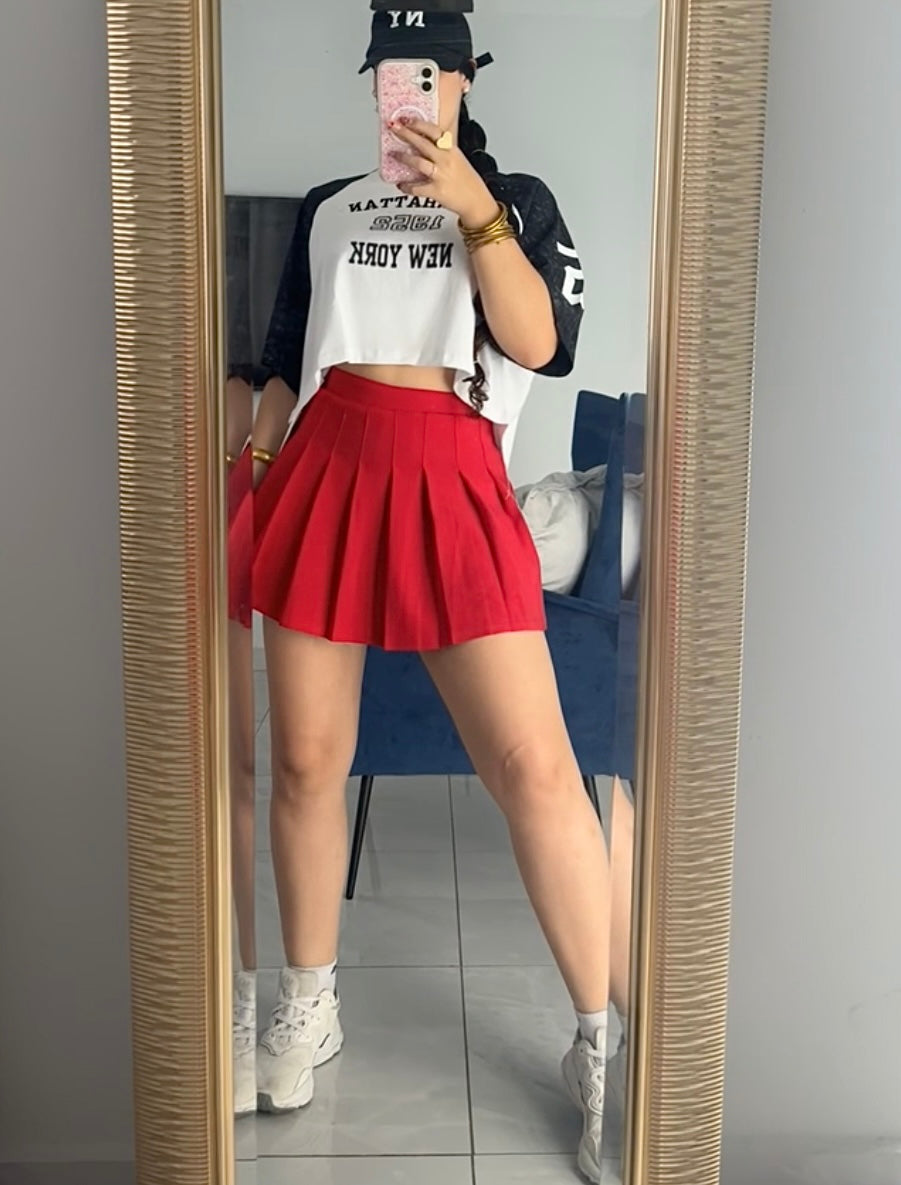Manhattan Varsity Crop Top