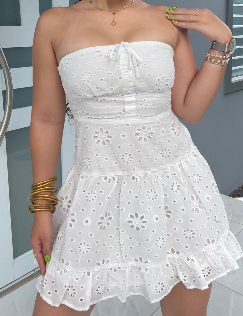 White Bloom Dress