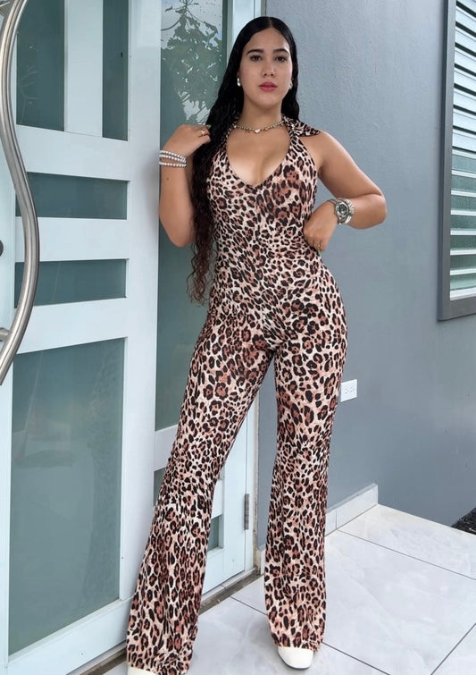Animal Print Jumpsuit