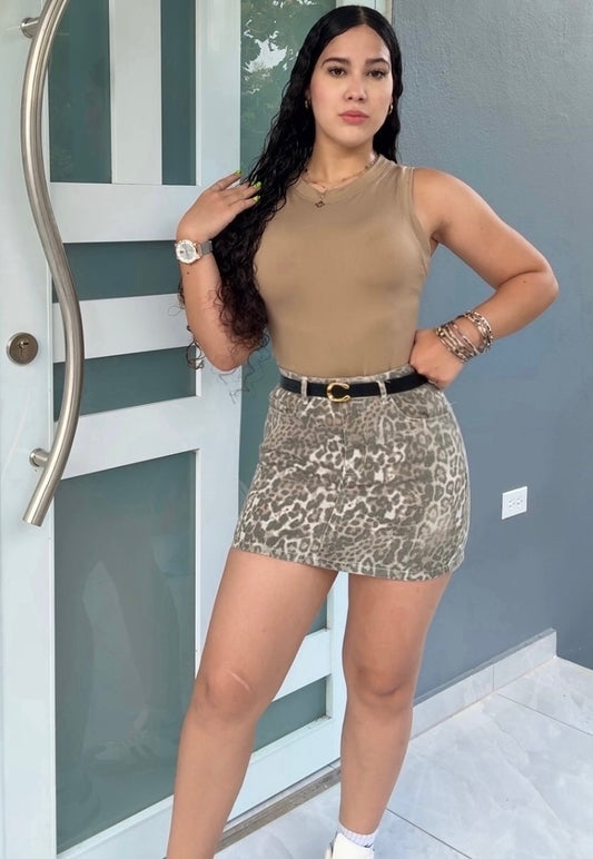 Leopard Skirt