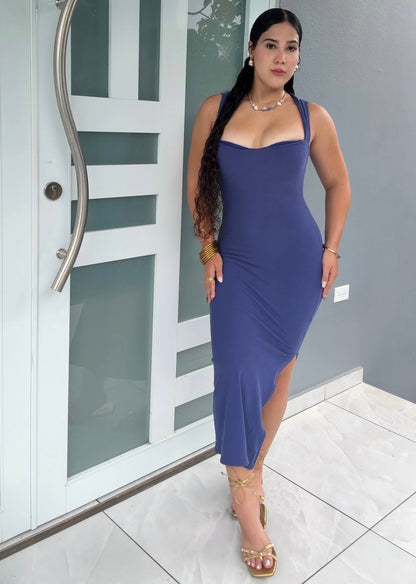 Navy Curve Dress
