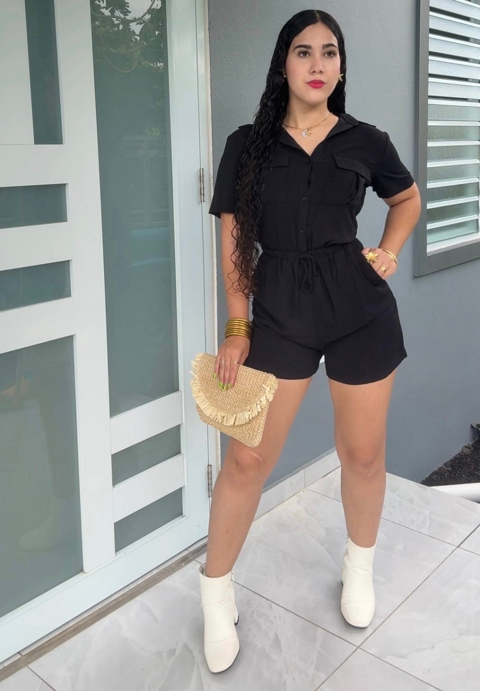 Black Power Romper
