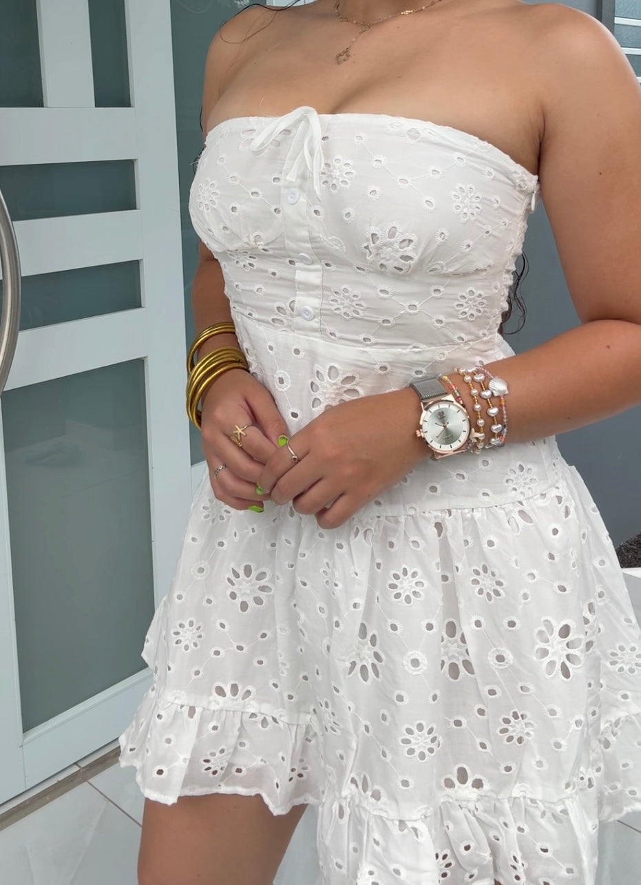 White Bloom Dress