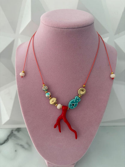 Hand Made Coral Nacklace