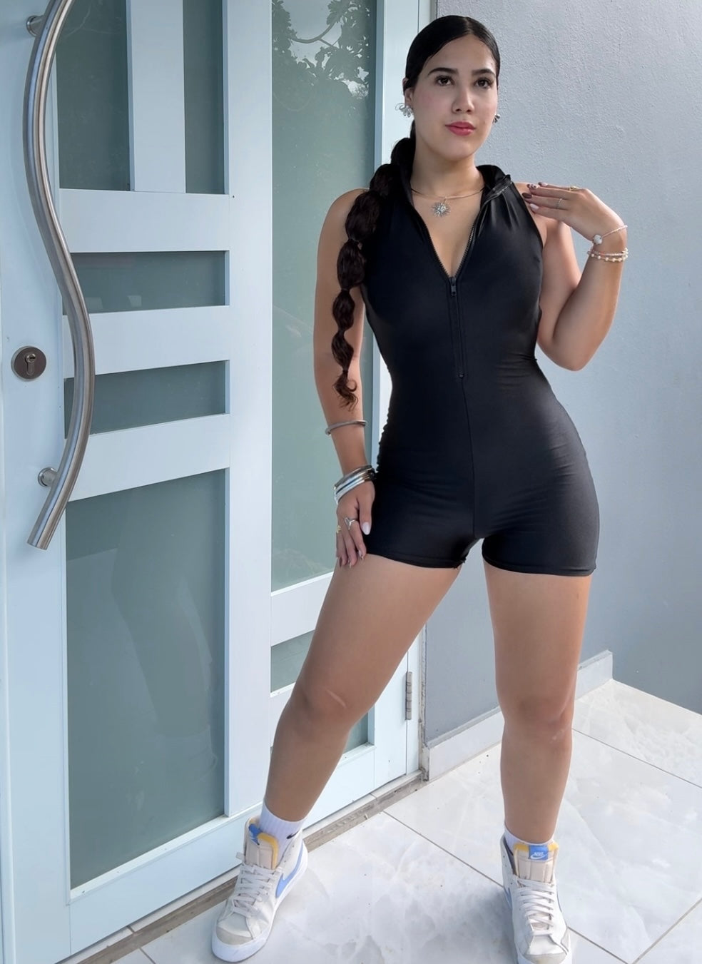 Black Heat Romper