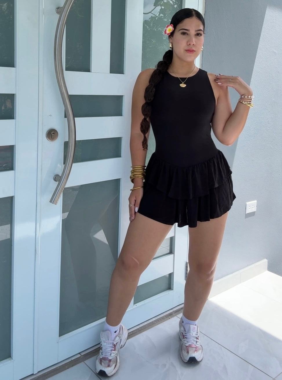 Ruffle Romper Dress