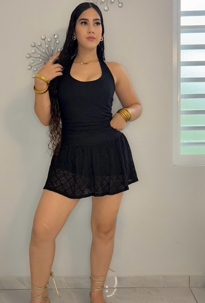 Midnight Lace Set