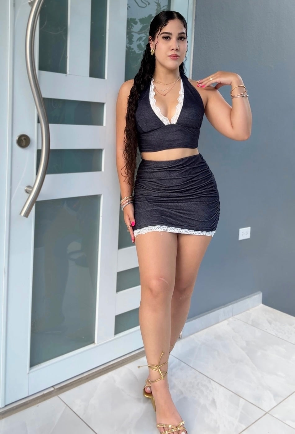 Midnight Lace Set