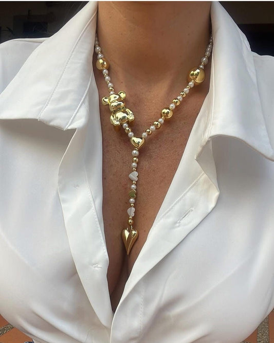Teddy Heart Necklace