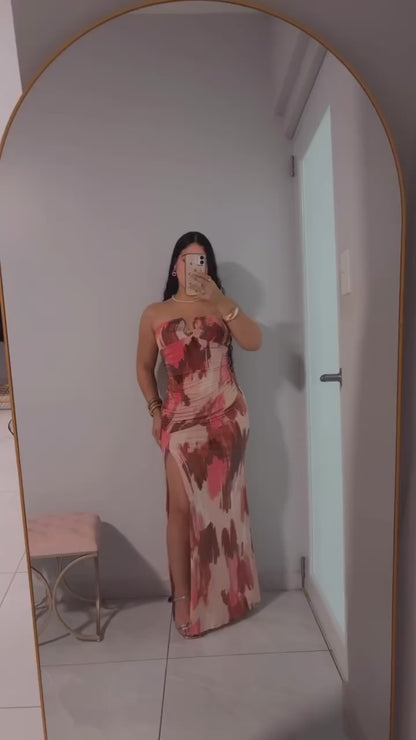 Coral Maxi Dress