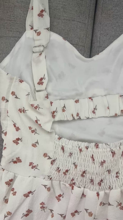 White Bloom Romper