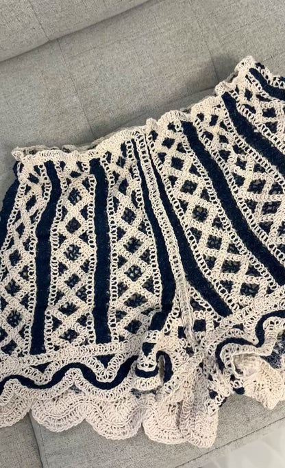 Navy Crochet Set